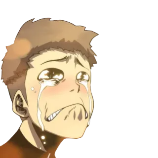 😭 crying, sad, emotion, tears, cartoon telegram sticker