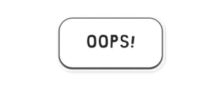 😨 OOPS! fout, vergissing, excuses, oeps, sticker telegram sticker