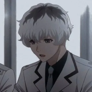😲 Ken Kaneki Tokyo Ghoul Anime, Tokyo Ghoul, Ken Kaneki, Weiße Haare, Anime Charakter, Manga whatsapp sticker