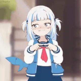 🦈 Gawr Gura (@TodorokiShouto) telegram stickers