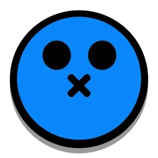 🤭 emoji, blu, labbra sigillate, silenzio, segreto, faccia whatsapp sticker