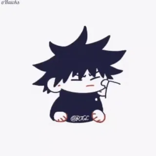 ❤️ @Rill Anime, Cartoon, Chibi, Leuk, Personage, Illustratie telegram sticker