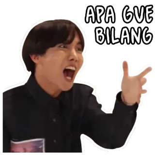 😀 APA GUE BILANG Meme, Reaktion, Promi, Ausdruck, Lustig, Unterhaltung whatsapp sticker