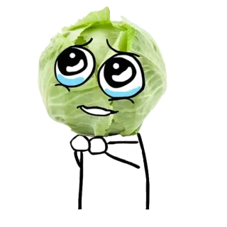 💍 kool, huilen, schattig, groente, eten telegram sticker