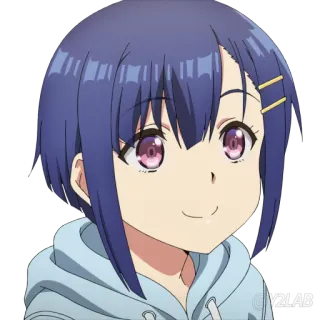 😊 Anime, Garota, Desenho animado, Retrato, Personagem telegram sticker