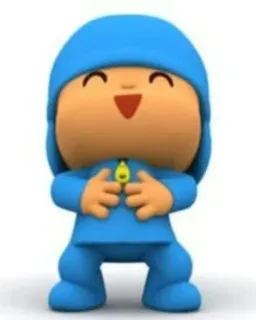 💙 Pocoyo Покойо, мультфильм, персонаж, дети, мультипликационный telegram sticker