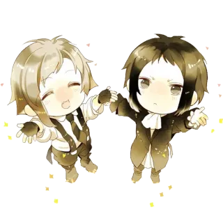 🌼 Chibi, Anime, Süß, Kawaii, Freundschaft, Charaktere telegram sticker