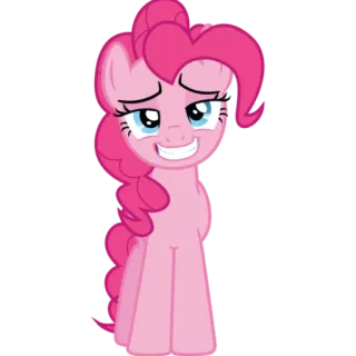 😏 Pinkie Pie My Little Pony pinkie pie, my little pony, пони, мультфильм telegram sticker