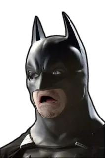 😫 Batman Бэтмен, супергерой, DC Comics, комикс, маска, в шоке whatsapp sticker