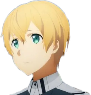 ☹️ Eugeo Sword Art Online Anime, Eugeo, Sword Art Online, Personnage, Blond, Yeux bleus whatsapp sticker