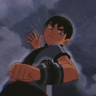 🎌 Ben Tennyson Ben 10 cartoon, action, adventure, superhero, teenager, Ben 10 telegram sticker