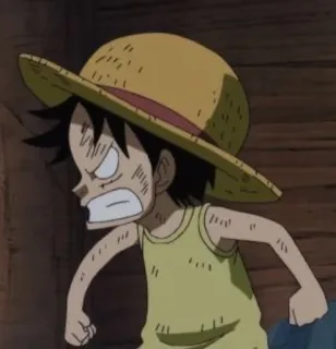 🍖 Monkey D. Luffy One Piece Anime, One Piece, Monkey D. Luffy, Luffy, Mũ Rơm, Phim hoạt hình telegram sticker