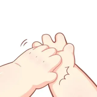 🍼 handshake, agreement, partnership, deal, hands, cartoon whatsapp sticker