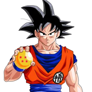 😎 Goku Dragon Ball Аниме, Драгон Болл, Гоку, Супер Саян, Мультфильм telegram sticker