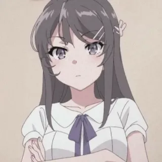 😠 Anime meisje, Cartoon, Tiener, Anime, Meisje, Leuk, Portret telegram sticker