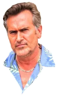 😐 Bruce Campbell actor, celebrity, portrait telegram sticker
