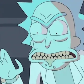 💻 Rick Sanchez Rick and Morty rick et morty, rick sanchez, dessin animé, adult swim, scientifique, drôle, comédie telegram sticker