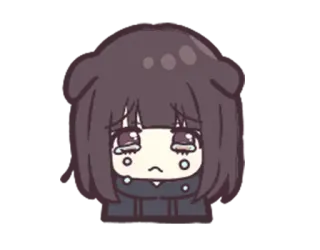 😢 sedih, menangis, anime, imut, kawaii, air mata telegram sticker