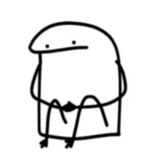 😭 orang lidi, kartun, gambar, minimalis, karakter telegram sticker
