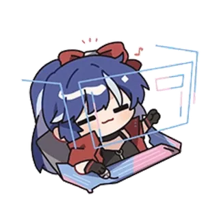 👾 Anime, Chibi, Cartoon, Mädchen, Charakter, Süß whatsapp sticker