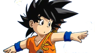 😮 Goku Dragon Ball goku, anime, cartoon, dragon ball, son goku, kid goku telegram sticker