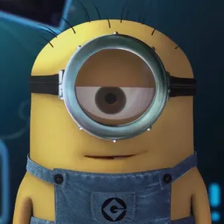 🍌 Minion Despicable Me Minion, Cartoon, Gelb, Einäugig, Schutzbrille, Ich Einfach Unverbesserlich, Animiert telegram sticker