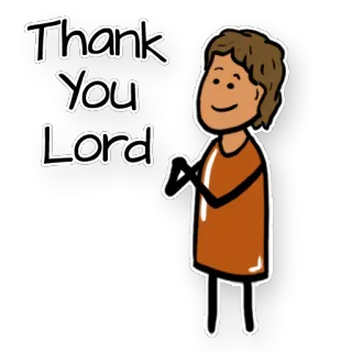 🙌 Thank You Lord danke, gott, religion, dankbarkeit, person telegram sticker