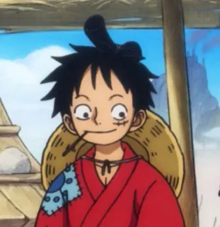 😌 Luffy One Piece Anime, One Piece, Luffy, Kartun, Karakter telegram sticker