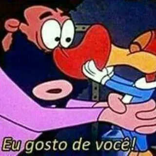 😍 Eu gosto de você! cartoon, love, affection, greeting, animation telegram sticker