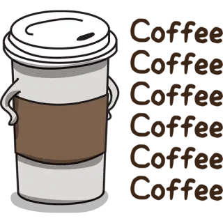 ☕ café, tasse de café, caféine, boisson, breuvage whatsapp sticker