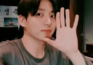 👋 Jungkook kpop, jungkook, bts, chanteur, idole, salut, bonjour telegram sticker
