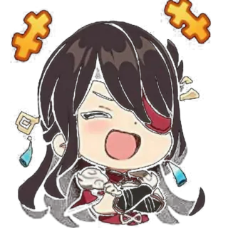 🤣 Beidou Genshin Impact Anime, Chibi, Genshin Impact, Beidou, Personaje, Juego telegram sticker