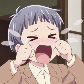 🖊 crying, sad, anime, cartoon, emotional, tears telegram sticker