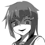 🔥 Anime, Manga, Écolière, Portrait, Niveaux de gris whatsapp sticker