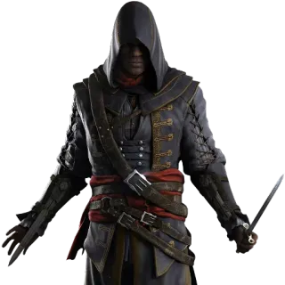 🔪 Assassin Assassin's Creed assassin, creed, dagger, hood, character, video game telegram sticker