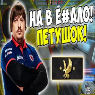 🤛 НА В Е#$АЛО!
ПЕТУШОК! csgo, 카운터 스트라이크, 불쾌한 언어, 게임 whatsapp sticker