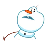 🤦‍♂️ Olaf Frozen Olaf, muñeco de nieve, Frozen, dibujos animados, personaje, Disney telegram sticker