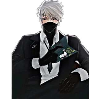 🦔 Kakashi Naruto Kakashi, Naruto, anime, manga, ninja, character whatsapp sticker