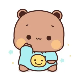 🍒 niedźwiedź, słodki, kreskówka, zwierzę, kawaii telegram sticker