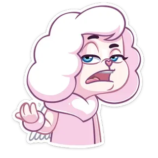 🙁 мультик, анимированный, милый, смешной, стикер, жест whatsapp sticker
