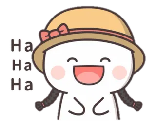 🤣 Ha
Ha
Ha Cartoon, Lachen, Niedlich, Fröhlich, Sticker, Illustration whatsapp sticker