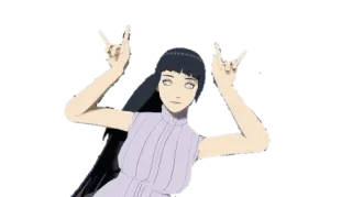 👻 Hinata Hyuga Naruto 애니메이션, 만화, 팬아트, 히나타, 휴가, 나루토 telegram sticker