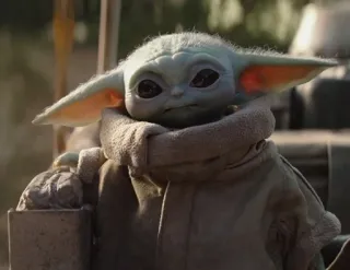👋 Grogu The Mandalorian Grogu, Baby Yoda, The Mandalorian, Star Wars, imut, anak-anak, acara TV, Disney telegram sticker