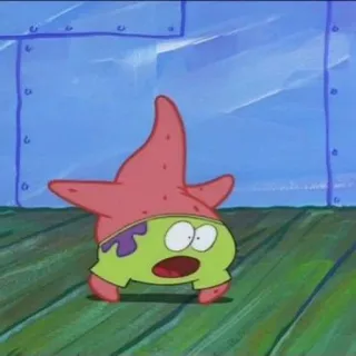 🍨 Patrick Star SpongeBob SquarePants cartoni animati, divertente, Patrick, stella marina, Spongebob telegram sticker