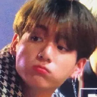 💦 Jungkook kpop, cantor, asiático, ídolo, menino, fofo, retrato, rosto telegram sticker