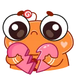 💔 Cartoon, Liebeskummer, Traurig, Gebrochenes Herz, Liebe, Süß telegram sticker