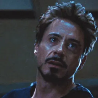 🌪 Tony Stark homem de ferro, marvel, robert downey jr, triste, estressado telegram sticker