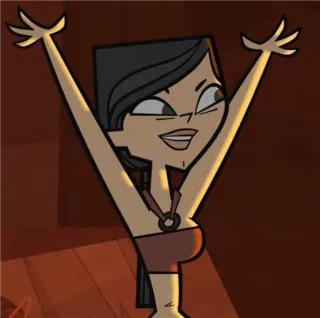 😃 Heather Total Drama мультфильм, Total Drama, Хезер, анимация, персонаж, телевидение telegram sticker