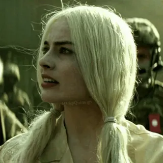😟 Harley Quinn Suicide Squad Harley Quinn, Escuadrón Suicida, Margot Robbie, DC Comics, villano, cómic, película telegram sticker