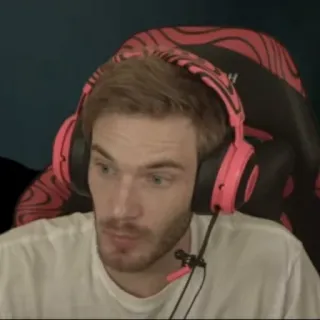 😮 PewDiePie PewDiePie, youtube, gamer, streamer, internet personality, youtuber telegram sticker